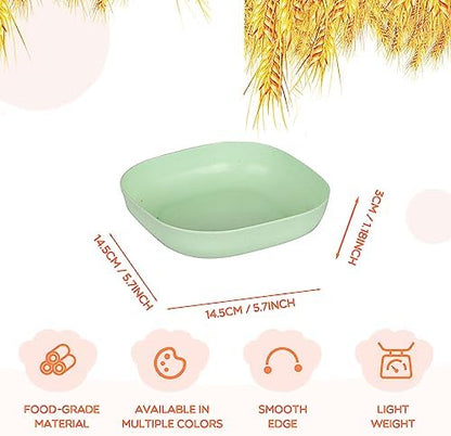 Cat Food Bowl Set, 6 inch Wide Shallow Cat Bowl for Relief Whisker Fatigue,Small Flat Cats Dish, Shallow Pet Feeding Dish or Plate for Kittens and Small Dogs (4Pcs) - Image 2