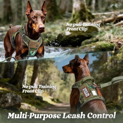 rabbitgoo Tactical Dog Harness for Large Dogs, No Pull Service Pet Vest - Image 3
