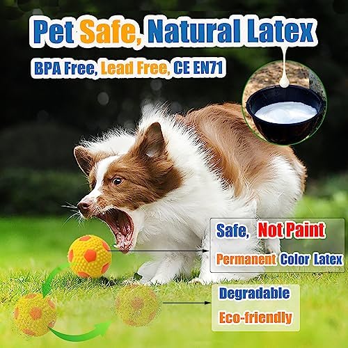 Soft Squeaky Dog Balls for Medium Dogs and Small Breeds, 2.56" 3pcs - Image 2