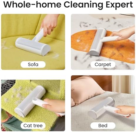 Pet Hair Removal Tool and Lint Roller Value Set, Sticky Lint Remover - Image 5