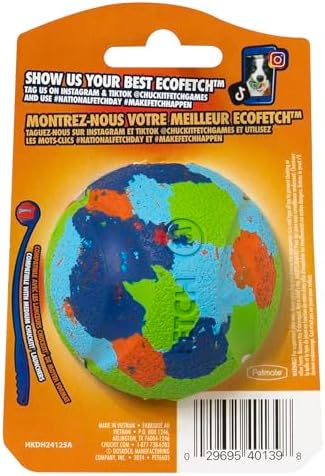 Chuckit! EcoFetch Fetch Ball Dog Toy, Medium (2.5 Inch Diameter) Pack of 1, for Breeds 20-60 lbs - Image 2