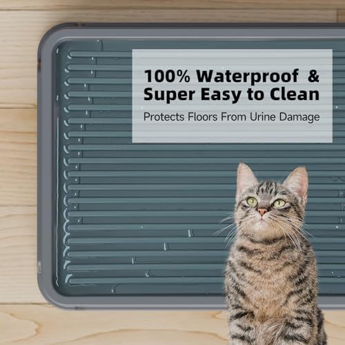 Booche Cat Ramp for Litter Box Elevated Litter Ramp for Cat Litter Boxes, Washable Easy Cleaning Steps with Filter Functions Suitable for Small & Elderly Cats(14"x10"x2.5") - Image 5