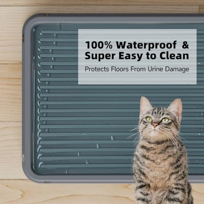 Booche Cat Ramp for Litter Box Elevated Litter Ramp for Cat Litter Boxes, Washable Easy Cleaning Steps with Filter Functions Suitable for Small & Elderly Cats(14"x10"x2.5") - Image 5