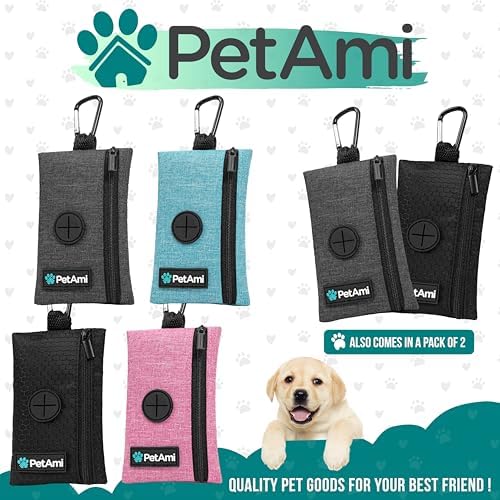PetAmi Dog Poop Bag Holder for Leash, Pet Waste Bag Dispenser, Pink - Image 7