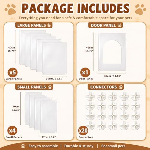 FHTONGE Extra Large Cat Litter Box Enclosure with Door, Protect Wall Floor - Image 7