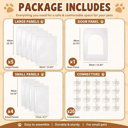 FHTONGE Extra Large Cat Litter Box Enclosure with Door, Protect Wall Floor - Image 7