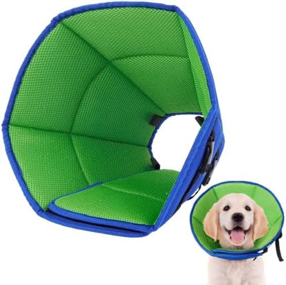 Allroaring Dog Cone Collar Soft Cone for Medium Dogs After Surgery Blue M by Allroaring