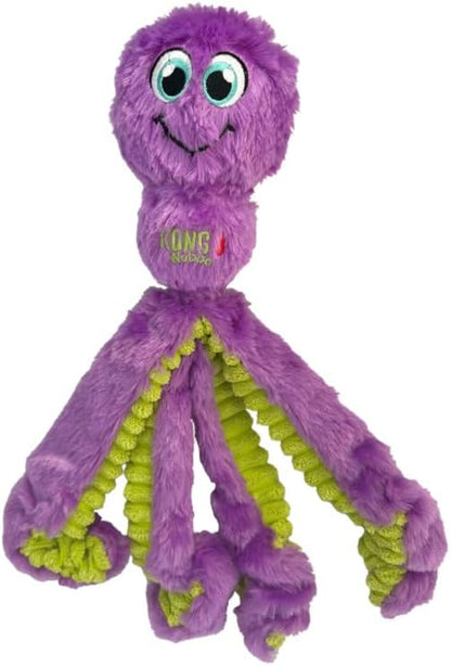 KONG Wubba Octopus Tug and Fetch Squeak Dog Toy Assorted Colors (Large (2 Pack))