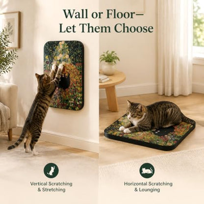 Cat Wall Scratcher, Art Cat Scratching Board for Indoor Cats - Image 5