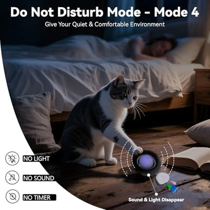 ORSDA Cat Toys for Indoor Cats, Interactive Activated Moving Ball in 7 Holes Mat, Automatic Fast Rolling Ball, Hide and Seek Toys for Adult Cats, Exercise Kicker Mouse Catching Game - Image 5