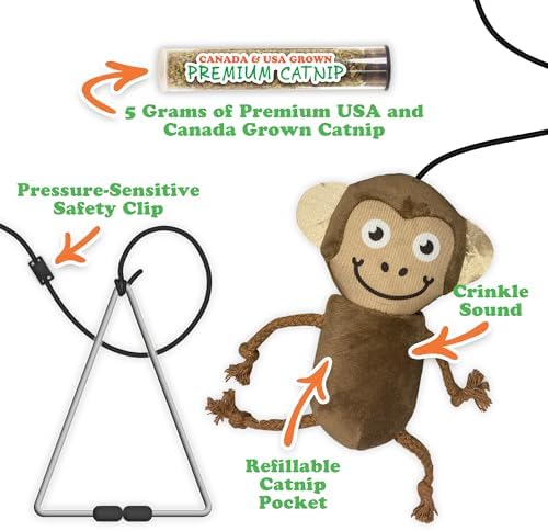 Meowijuana Jump 'n' Jamb Monkey Cat Toy and Catnip Blend | High Potency - Image 2