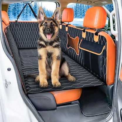 Dog Seat Cover for Back Seat | Extended Dog Car Seat Cover for Back Seat, Car Seats for Pets, Waterproof, Durable, Extra Space with Hard Bottom, Pet Seat Protector for Dogs by YoGiPrime