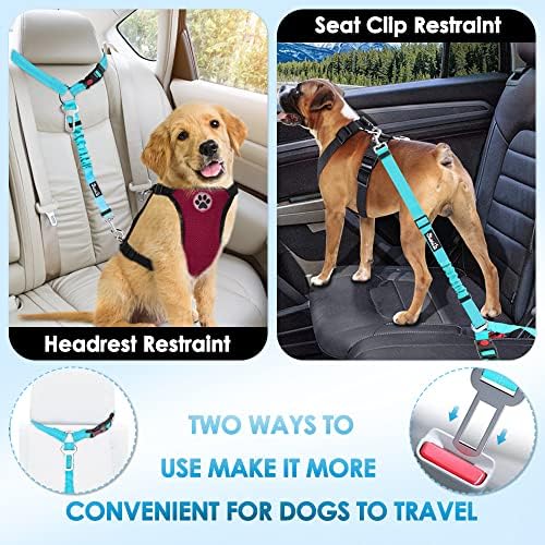 Lukovee Dog Car Seat Belt, 2 Pack, Headrest Restraint - Image 2