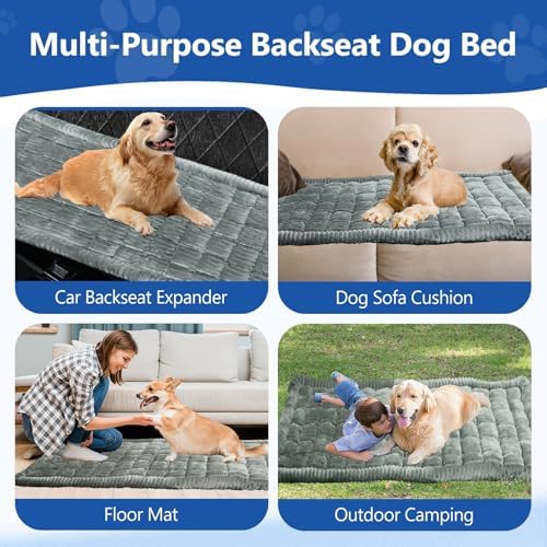 Thickened Dog Bed for Car Back Seat, Upgraded Bottom Non-Slip, Fits Hard Bottom car seat Cover for Dogs, Premium Dog Car Seat Cover - Image 5