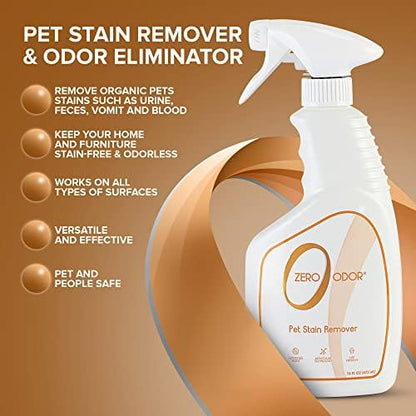 Zero Odor Pet Stain Remover & Odor Eliminator Spray for Carpet, 16 oz - Image 5