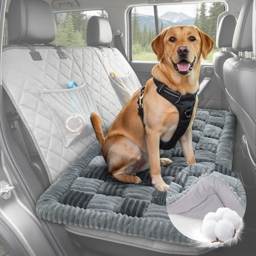 AiQInu 25.2" x 50.4" Dog Car Bed for Back Seat, Washable Dog Seat Cover by AiQInu