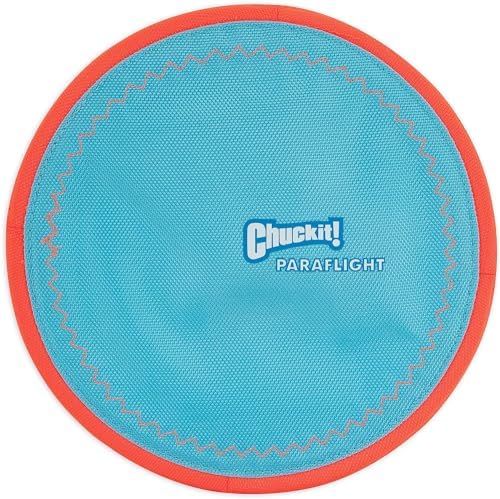 Chuckit! Fetch Medley Dog Ball Dog Toys, Medium (2.5 Inch) Pack of 3, for Medium Breeds & Paraflight Flying Disc Dog Toy, Large (9.75"), Orange and Blue - Image 5