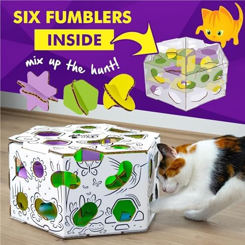 Cat Amazing HEX – Interactive Cat Treat Puzzle Box & Puzzle Feeder – Treat Maze Box for Indoor Cats – Enrichment Food Dispenser Toy! - Image 3