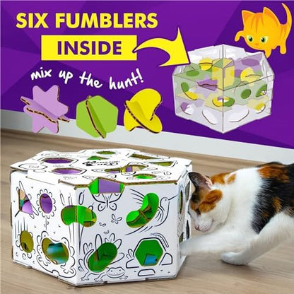 Cat Amazing HEX – Interactive Cat Treat Puzzle Box & Puzzle Feeder – Treat Maze Box for Indoor Cats – Enrichment Food Dispenser Toy! - Image 3