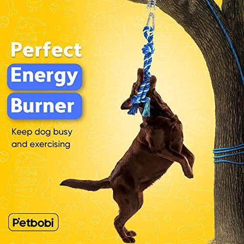 Petbobi Dog Tree Tug Toy, Outdoor Hanging Spring Bungee Tether, Large Dog - Image 2