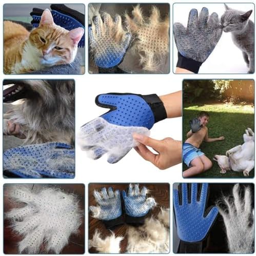 Dog and Cat Grooming Kit – Deshedding Brush, Pet Grooming Comb & Hair Grooming Glove for Shedding,Detangling & Undercoat Care, Safe for Long & Short Hair Pet, 3-in-1 Solution - Image 7