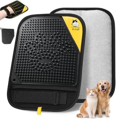 Pet Hair Remover for Furniture, 2-in-1 Pet Hair Removal Glove for Cats Dogs by Aollop