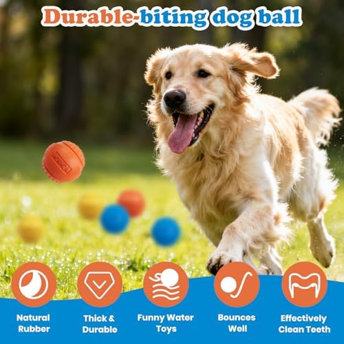 3 Pack Dog Balls, Size Medium for Dogs 20-60 lbs - Image 3