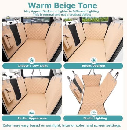Bark Lover Dog Car Seat Covers for Back Seat, Waterproof Car Seat Protector for Dogs Hammock for Cars Trucks SUV, Full Coverage Protection for Your Vehicle Interior - Image 4