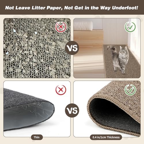 FHTONGE 71x15.8" Thickened Cat Wall Climbing Carpet with 16 Fixed Nails - Image 5