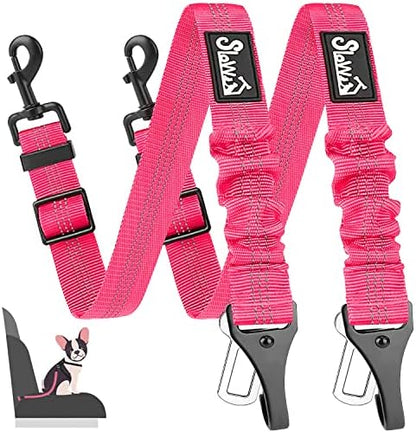 SlowTon Dog Car Seat Belt, 3 in 1 Latch Bar Attachment Dog Safety Seatbelt by SlowTon