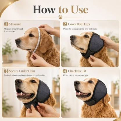 Dog Ear Wrap for Dogs, Post-Care Recovery Support Hood with Adjustable Fit, Soft Dog Ear Cover for Ear Hematoma Care, Helps Reduce Ear Flapping & Head Shaking, for Small, Medium & Large Breeds - Image 5