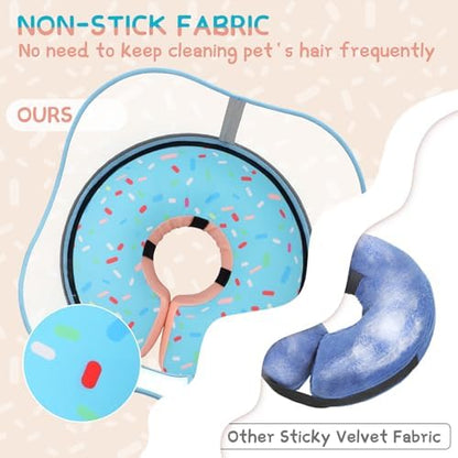Supet Raised Inflatable Dog Cone Collar to Stop Licking, Soft Dog Cone Alternative After Surgery, Doggie Neck Donut Collar for Small Medium Large Dogs - Image 4