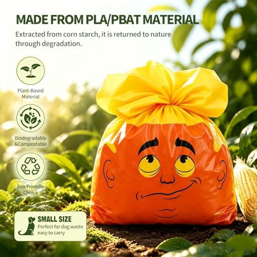Dog Poop Bags Rolls, 60 Counts (4 Rolls), Funny Pet Waste Bags for Outdoor - Image 2