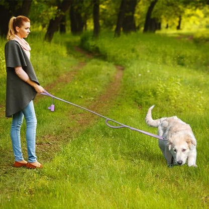 Wisedog Two Handles Dog Leash, Lilac, S|0.8" x 4.2 ft-5 ft - Image 5
