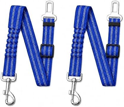 Dog Car Restraint Tether 2Pcs, Retractable Pet Travel Harness by Ortarco
