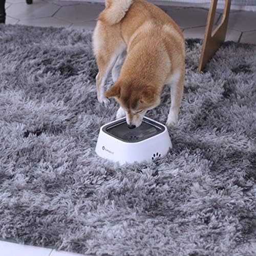 LumoLeaf No Spill Water Bowl for Dogs, Slow Feeder for Messy Drinkers, Drip-Free, Splash-Proof Design (Grey, 35oz) - Image 6