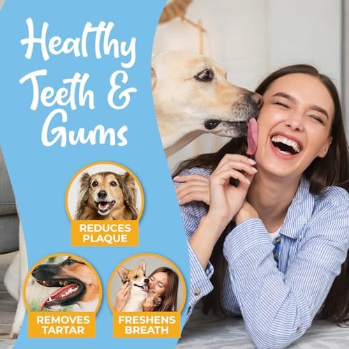 Dog Teeth Cleaning Finger Wipes - Easy Cats & Dogs Dental Care Toothbrush and Tooth Brushing Kit, Freshen Bad Breath, Reduces Plaque - 50 Count - Image 5