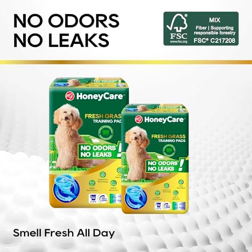 HoneyCare Fresh Grass Print/Scent All Absorb XL Training Pads, 26x30, 40 Ct - Image 2