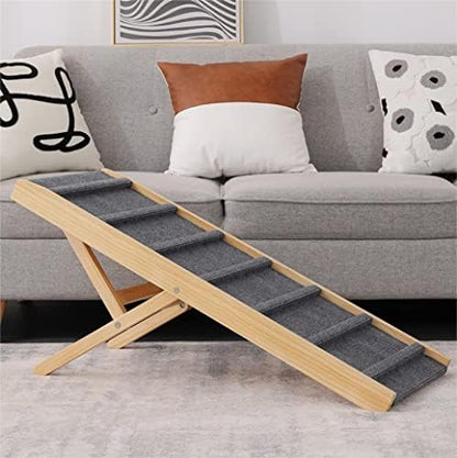 Large Dog Pet Ramp Stairs for Bed Couch Car Truck SUV,Dog Pet Ramp for Small Large Dogs Pets to Get on High Bed Truck Couch Sofa by Unknown