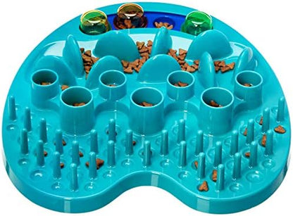 Amazon Basics Pet Activity Center and Feeder, 13.4 X 2.4 X 14.7 Inches, Blue - Image 2
