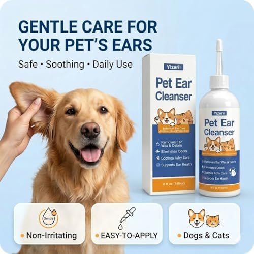 Dog Ear Wash, Wax Debris and Odor Cleaner, Alcohol-Free, 6 fl oz - Image 2