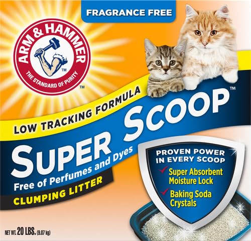 Arm & Hammer Super Scoop Litter, Unscented, 20 Lbs