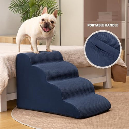 Aodisman Dog Steps for Bed or Couch,4-Step Pet Stairs Ramp for Small Dogs - Image 4