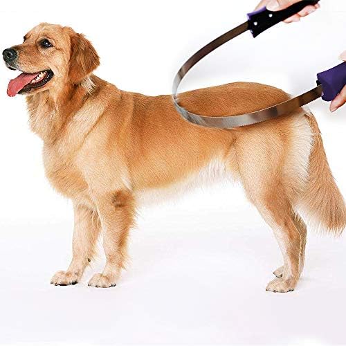 BOTH WINNERS Dual-Sided Shedding Blade with Stainless Steel Blade De-Shedding Tool for All Dog Coat Types- Soft Touch Grip (PURPLE) - Image 6