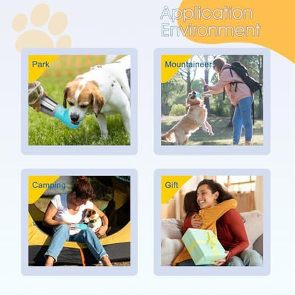 Portable Dog Water Bottle, 24 OZ Stainless Steel Pet Water Dispenser - Image 6