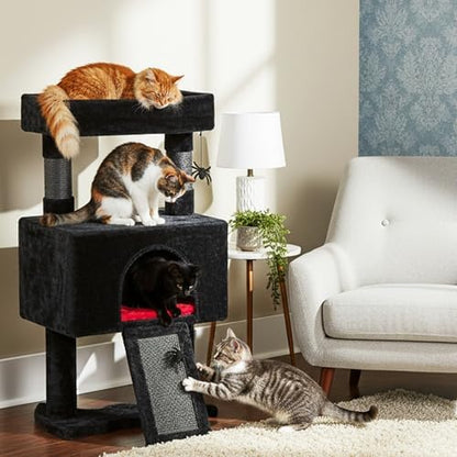 BEWISHOME Cat Tree Tower for Indoor Cats, Gothic Cat Trees with Coffin Bed - Image 3