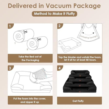 EHEYCIGA Orthopedic Small Dog Bed, Waterproof Memory Foam Washable Pet Beds - Image 7