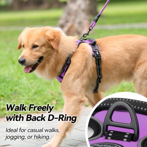 PoyPet No Pull Dog Harness Large with Front Clip & Neck Release Buckle - Image 4
