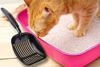 Pets First Cat Litter Scooper - Ergonomic & Easy Grip Design Deep Cleaning with A Non-Stick & No Residue Build-Up – Solid Aluminum, Waterproof - Bonus Hook - 1.75 x 13.25 x 5 - Image 6
