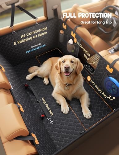 Lamicall Dog Car Seat Cover for Back Seat with Hard Bottom for Truck XL - Image 4